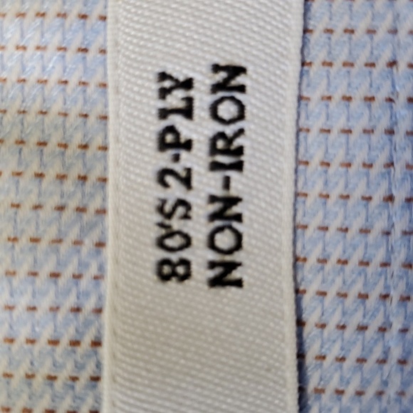 JOSEPH‎ & FEISS DRESS SHIRT. Beautiful shade of blue,  size 15 34/35. No iron. - Picture 9 of 11